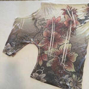 Floral One-Shoulder Top